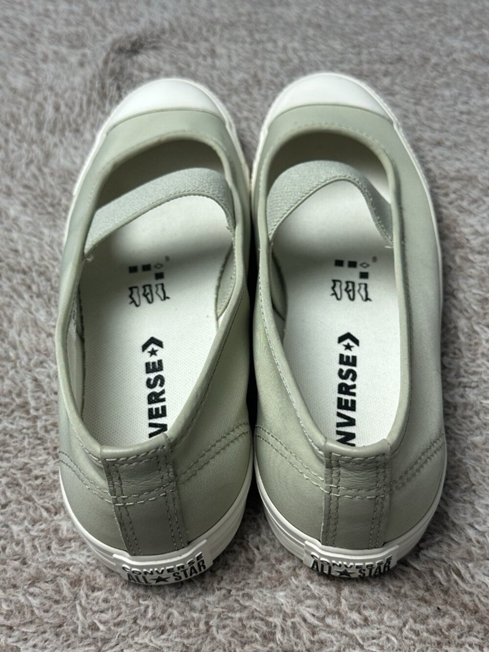 Converse Chuck Taylor All Star Dainty Ballerina Slip-on sneakers SZ-9 Green NWOB - Picture 5 of 13
